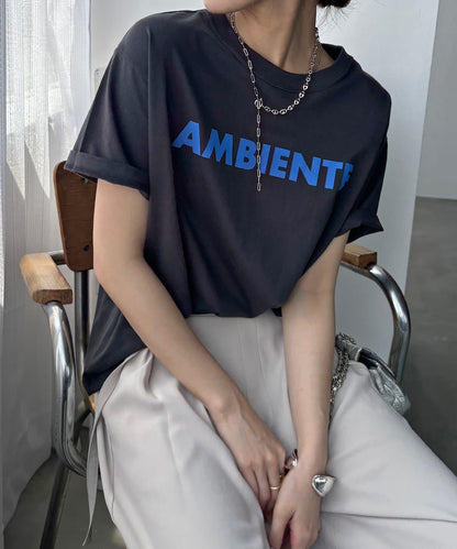 AMBIENTE Logo印花 T恤