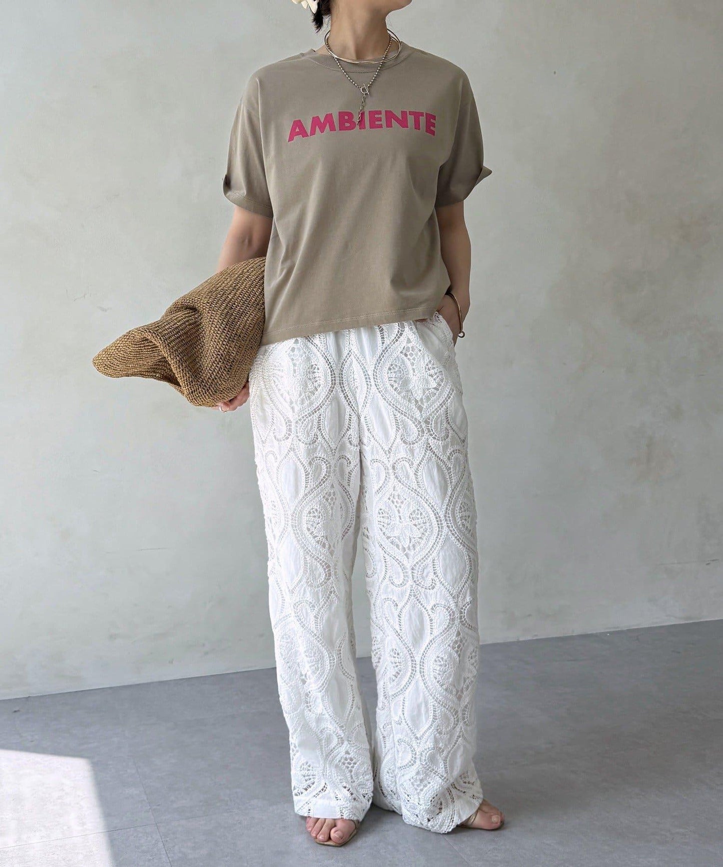 AMBIENTE Logo印花 T恤