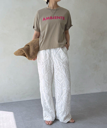 AMBIENTE Logo印花 T恤
