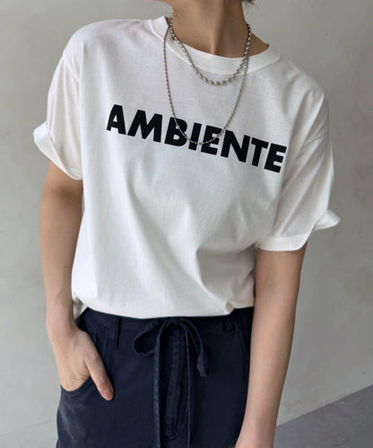 AMBIENTE Logo印花 T恤