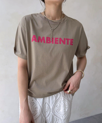 AMBIENTE Logo印花 T恤