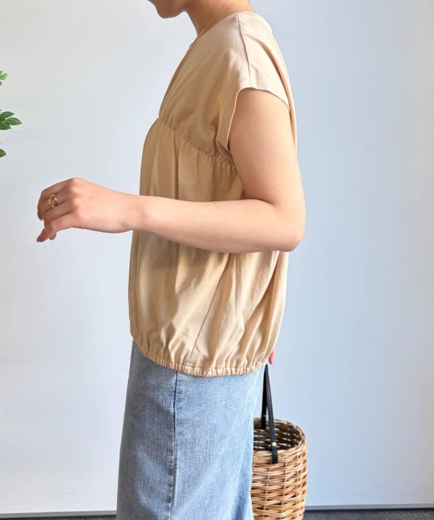 PalinkA 前抽褶 針織上衣 CS款