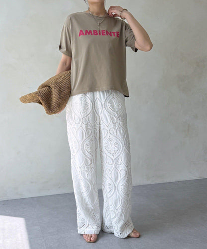 AMBIENTE Logo印花 T恤
