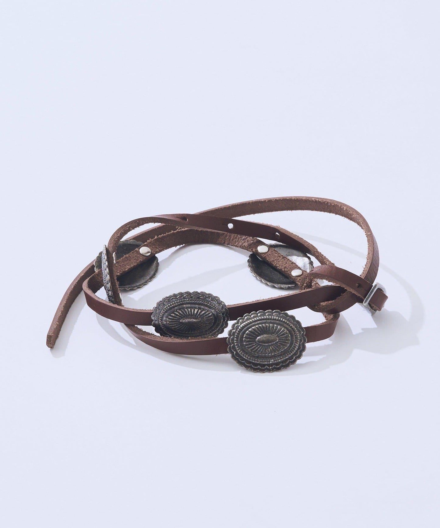 腰部裝飾點綴 金屬圓飾腰帶