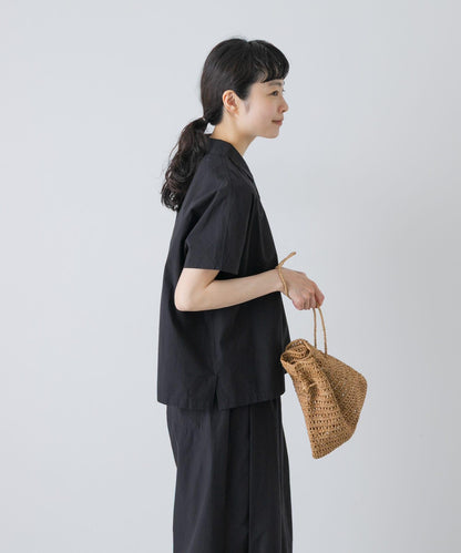 棉質小飛袖襯衫