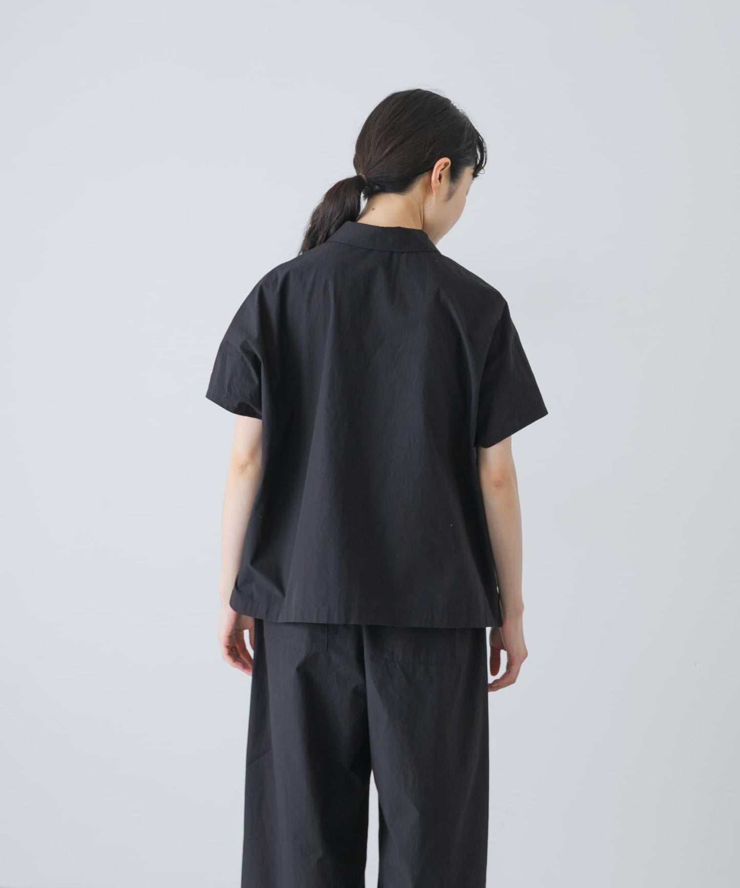 棉質小飛袖襯衫