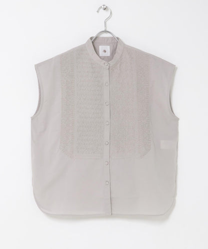 maison de soil BANDED COLLAR EMB SHIRT 襯衫