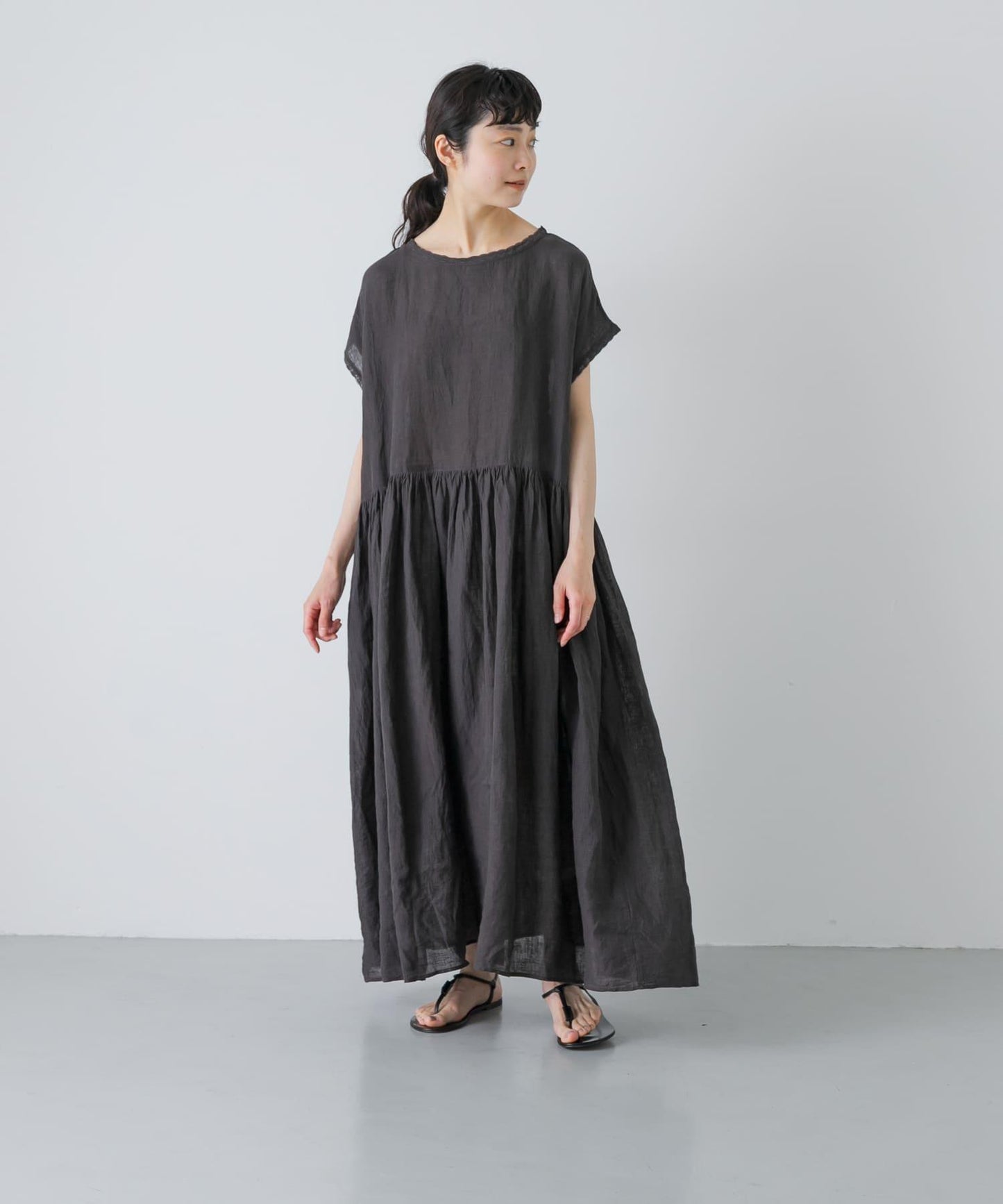 Maison de soil POWER LOOM LINEN DRESS 連衣裙