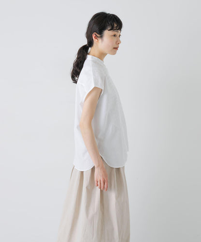 maison de soil BANDED COLLAR EMB SHIRT 襯衫