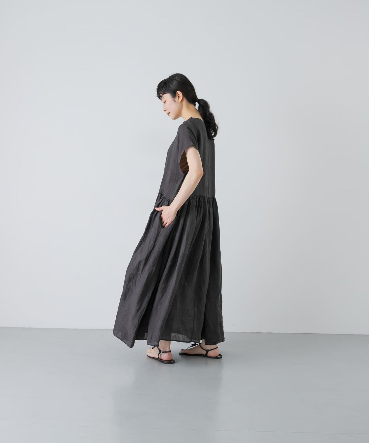 Maison de soil POWER LOOM LINEN DRESS 連衣裙