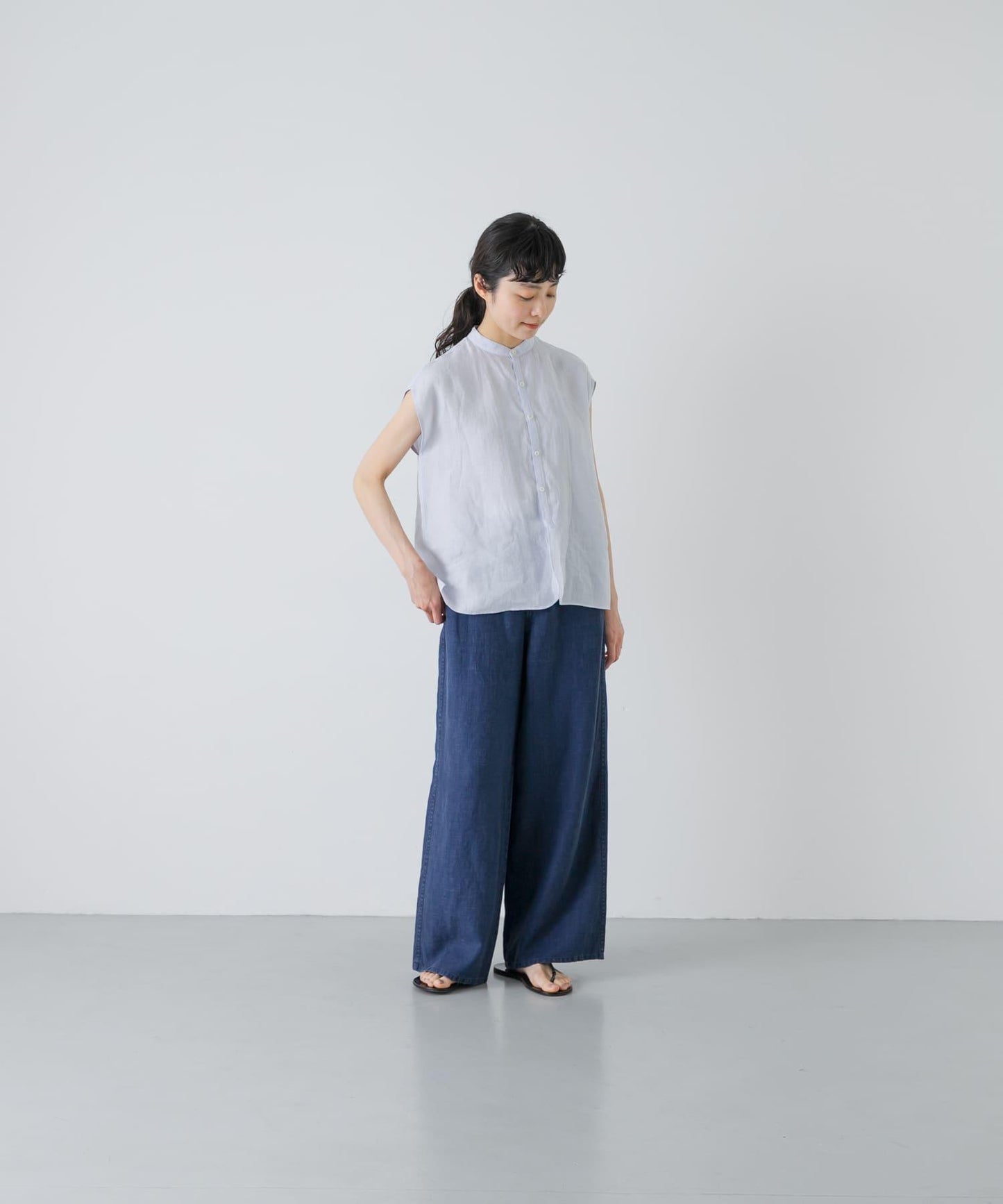 TICCA 亞麻染色褲子