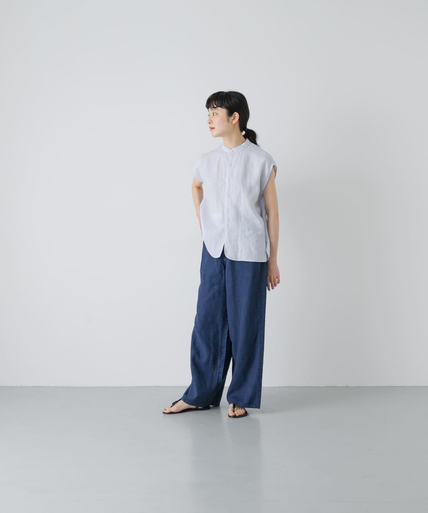 TICCA 亞麻染色褲子