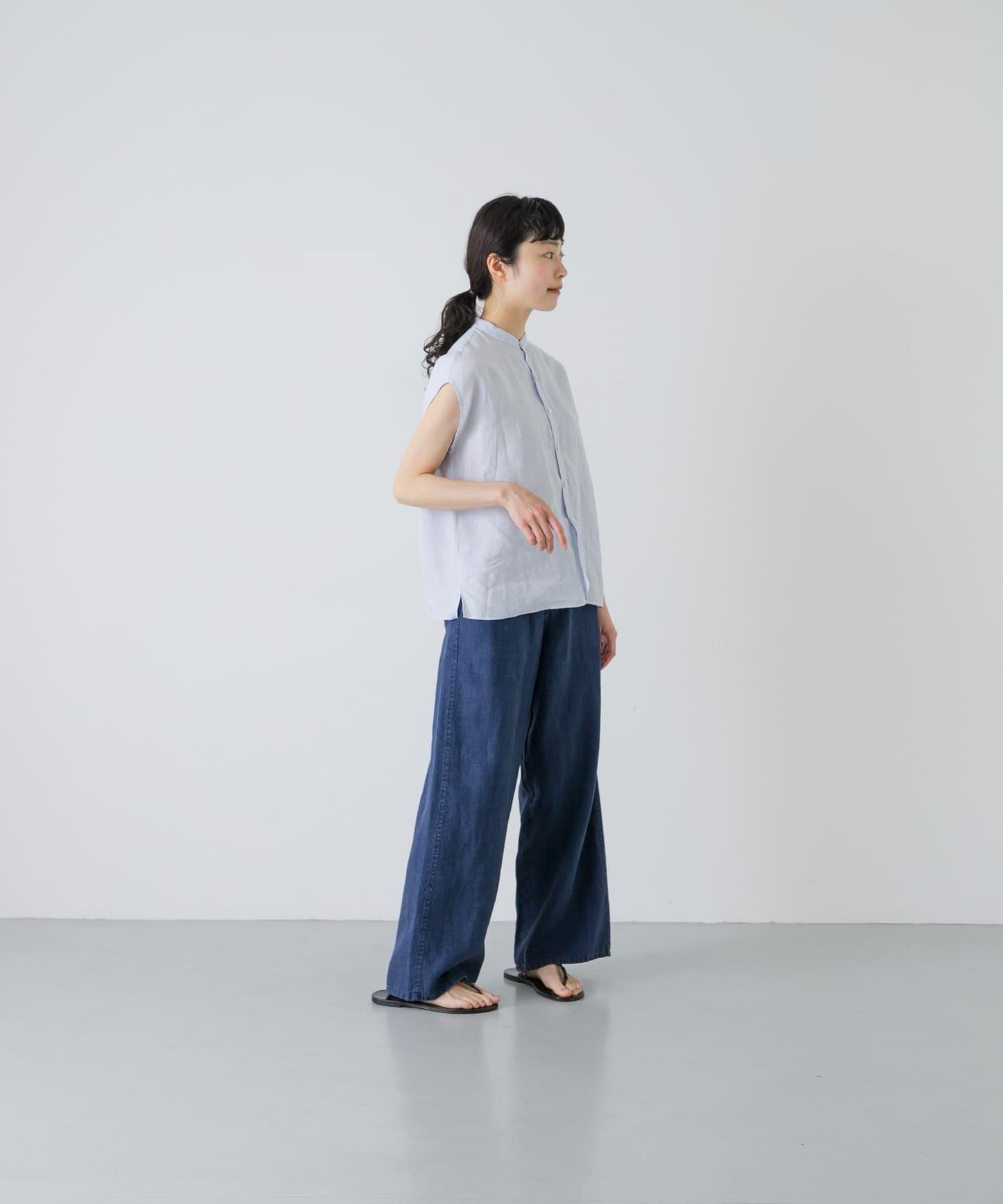TICCA 亞麻染色褲子