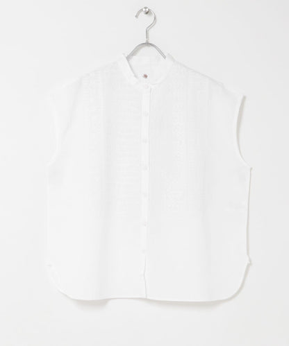 maison de soil BANDED COLLAR EMB SHIRT 襯衫