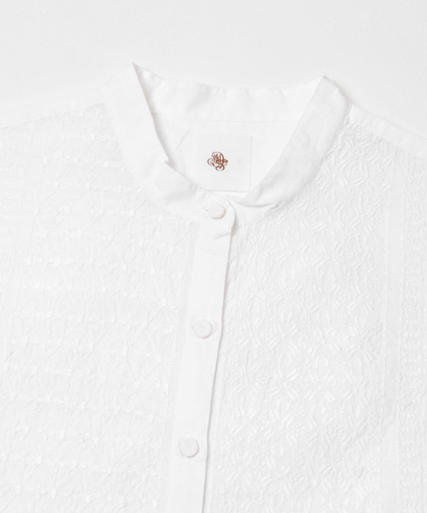 maison de soil BANDED COLLAR EMB SHIRT 襯衫