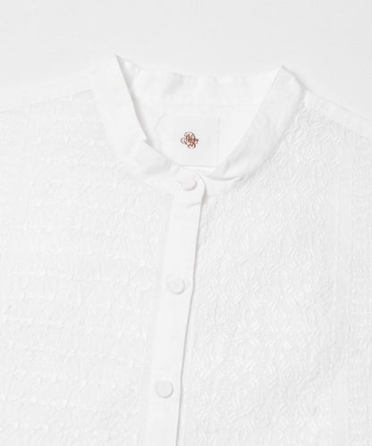 maison de soil BANDED COLLAR EMB SHIRT 襯衫