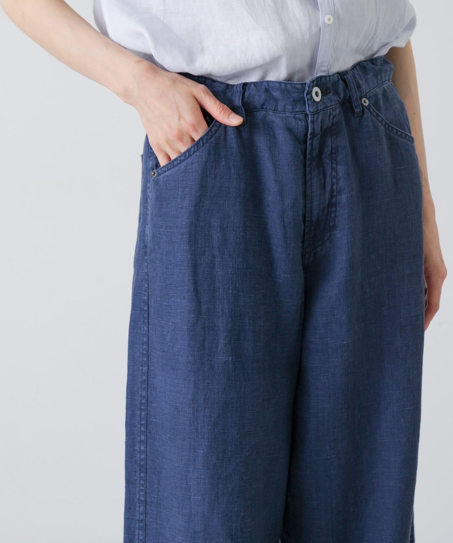 TICCA 亞麻染色褲子