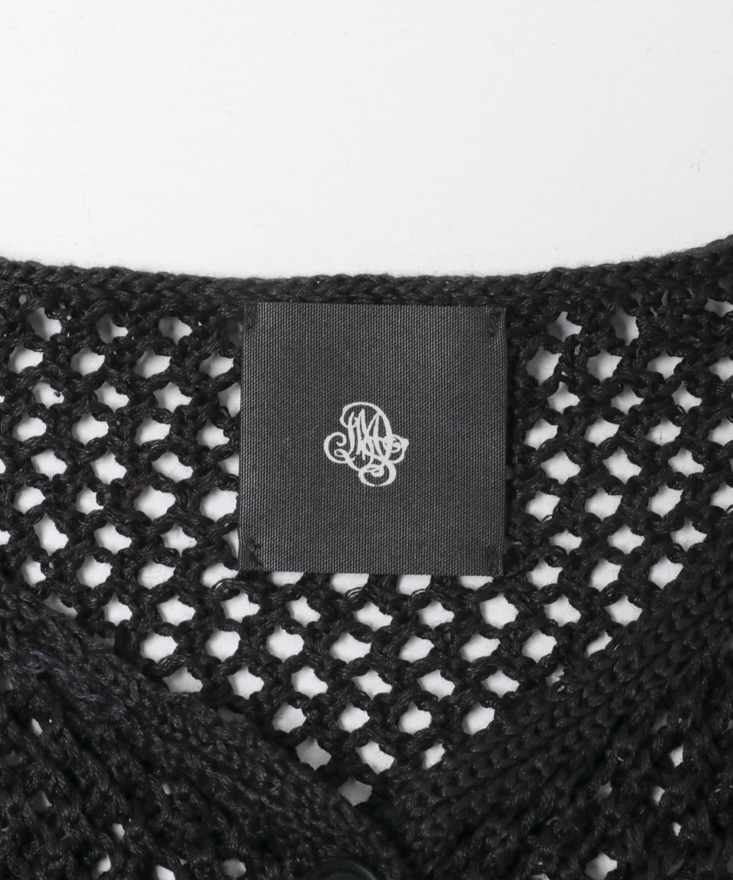 maison de soil 亞麻鏤空針織 馬甲 VEST