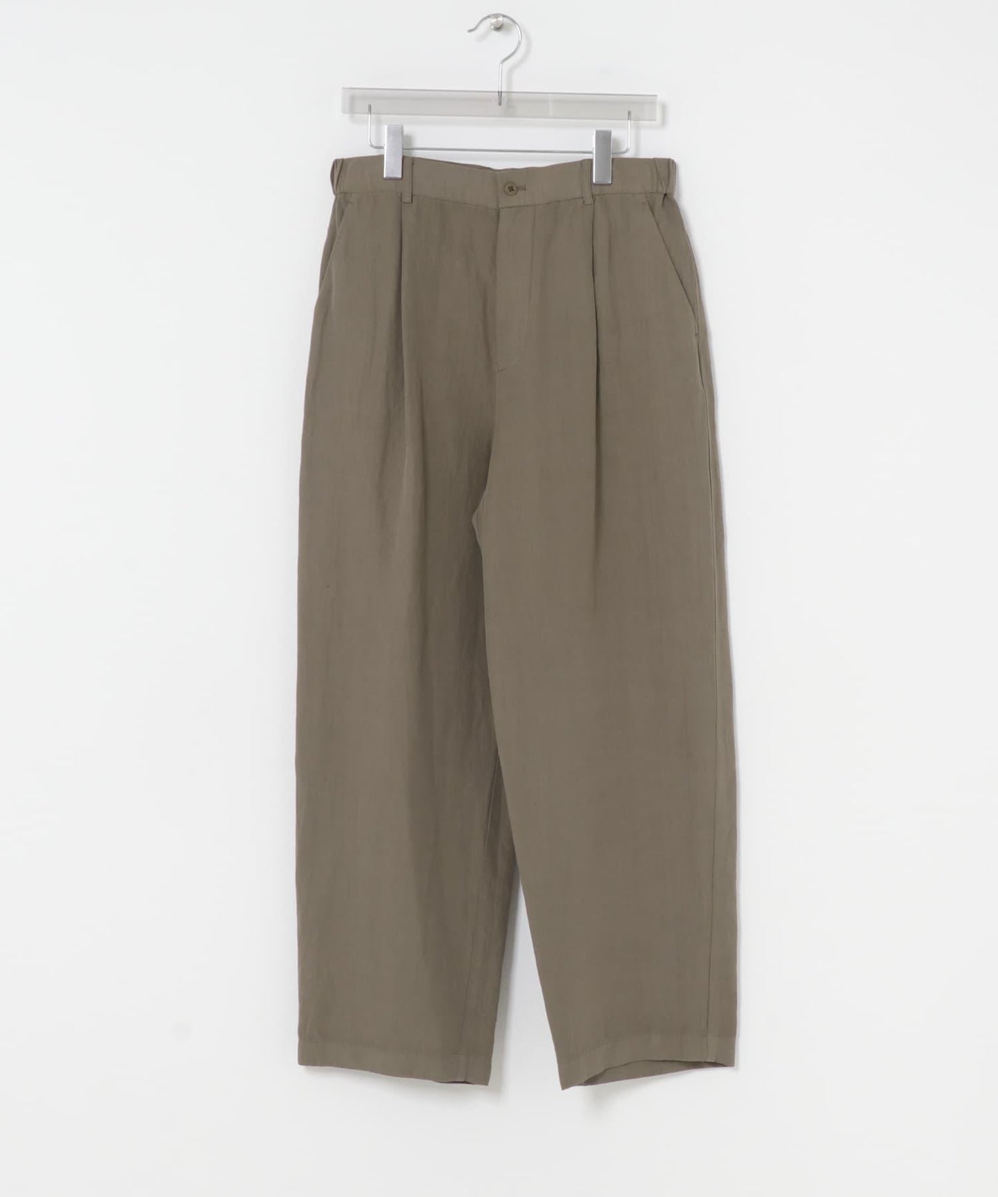 ATON COTTON LINEN VOILE LOOSE FIT 褲子