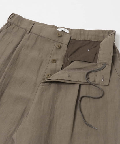 ATON COTTON LINEN VOILE LOOSE FIT 褲子