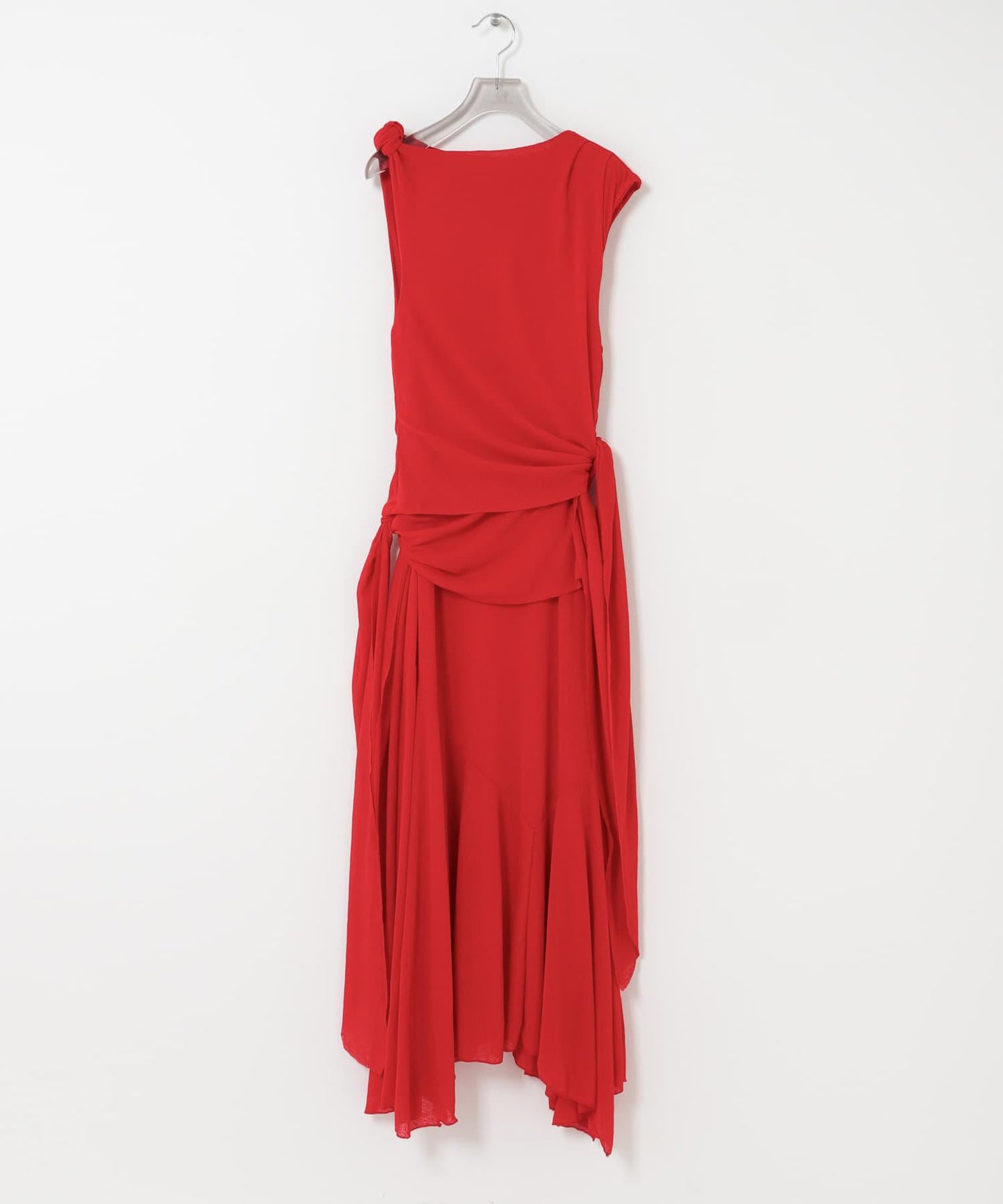 褶襉打結設計 長款連衣裙 GANNI DRAPED KNOT LONG DRESS