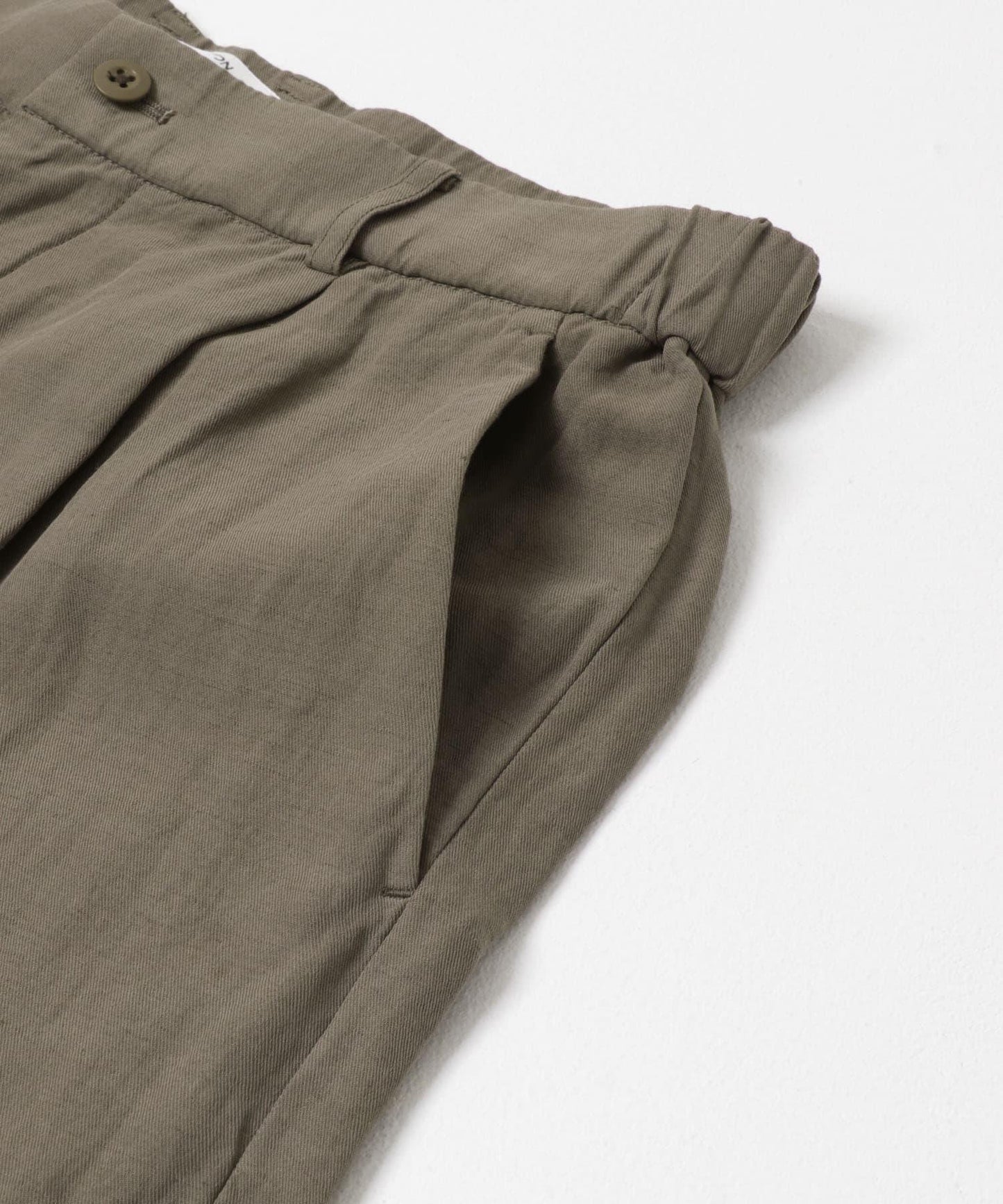 ATON COTTON LINEN VOILE LOOSE FIT 褲子