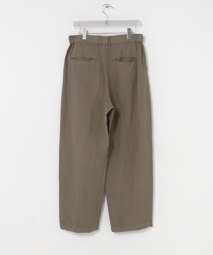 ATON COTTON LINEN VOILE LOOSE FIT 褲子