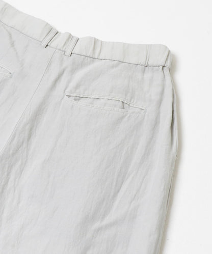ATON COTTON LINEN VOILE LOOSE FIT 褲子