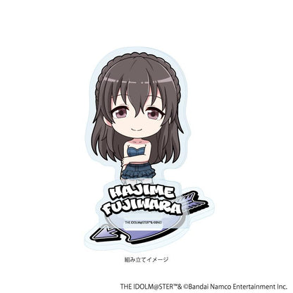 アイドルマスター シンデレラガールズ（偶像大師 灰姑娘女孩） アクリルスタンドプレート 27 藤原肇 亞克力立牌 デニム風衣裝ver. ミニキャライラスト