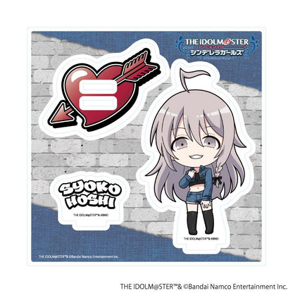 アイドルマスター シンデレラガールズ（偶像大師 灰姑娘女孩） 星輝子 アクリル立牌 28號 デニム風服裝ver.（Q版插圖）