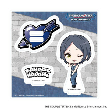 アイドルマスター シンデレラガールズ（偶像大師 灰姑娘女孩） 速水奏 亞克力立牌 26款 デニム風衣裝ver.(ミニキャライラスト)
