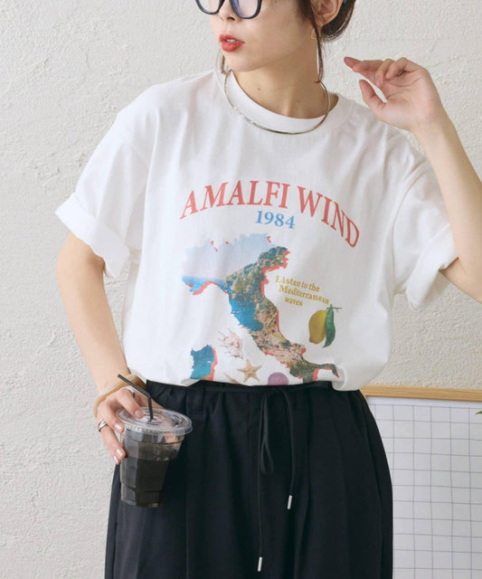 AMALFI 單點刺繡 多樣印花 T恤