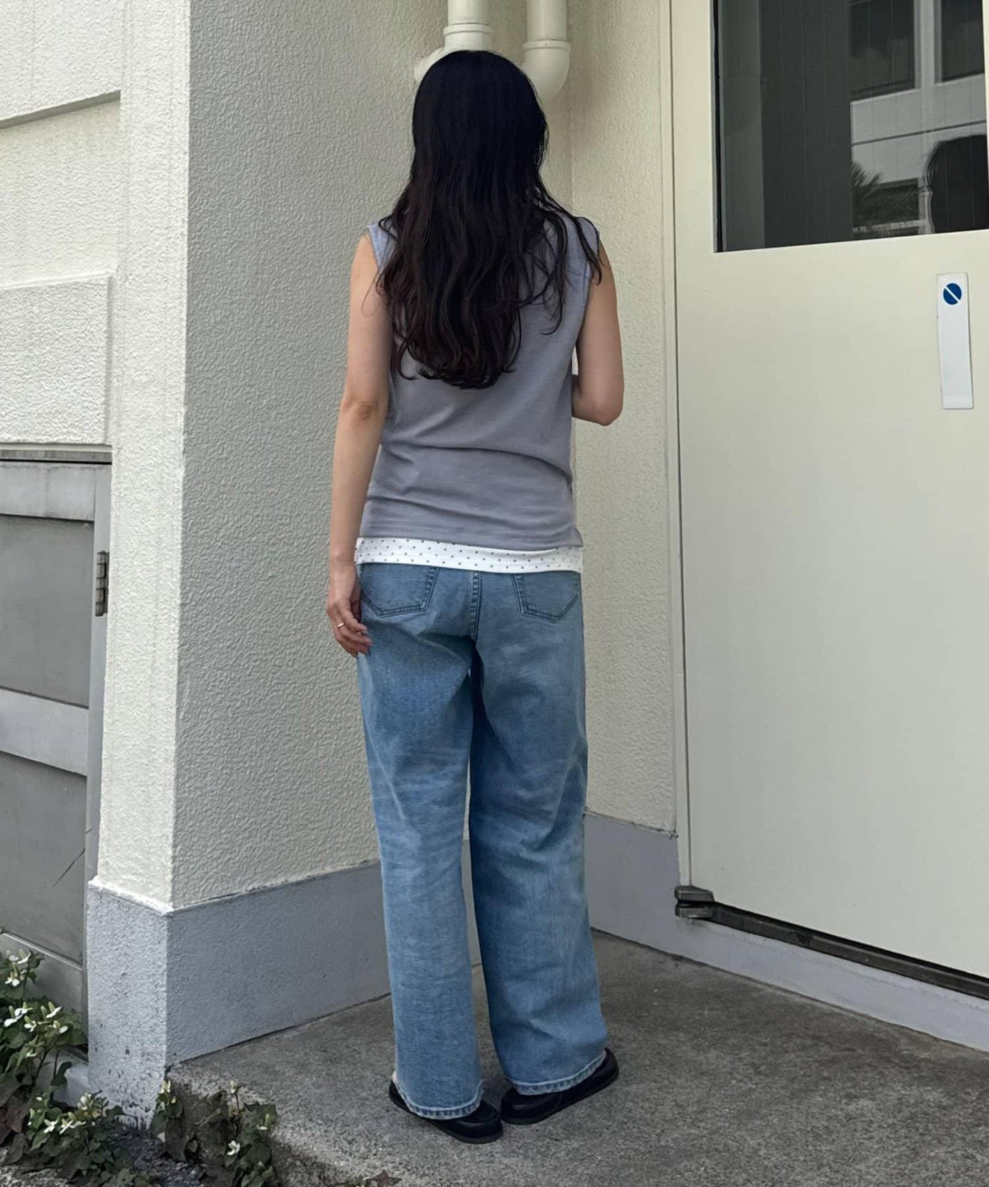 配色層次感亨利領羅紋背心