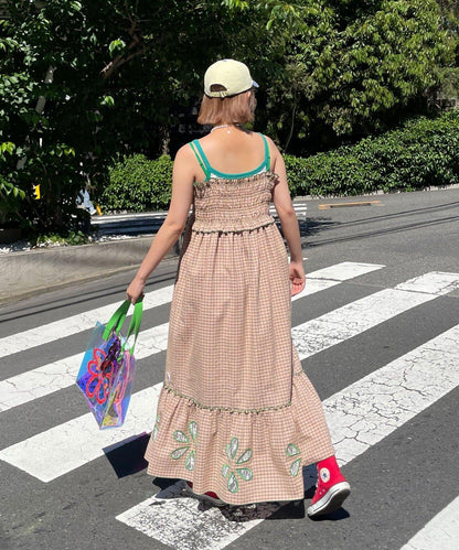 HELLO.SANFRANCISCO ハローサンフランシスコ 花朵剪裁抽褶連衣裙