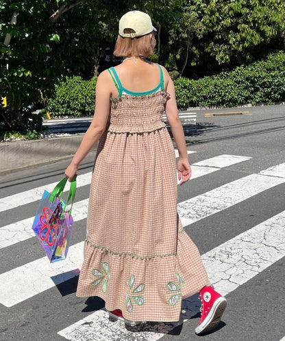HELLO.SANFRANCISCO ハローサンフランシスコ 花朵剪裁抽褶連衣裙