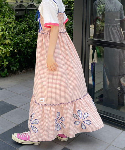 HELLO.SANFRANCISCO ハローサンフランシスコ 花朵剪裁抽褶連衣裙