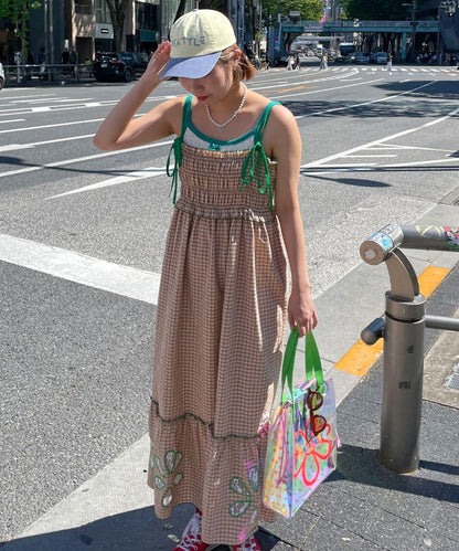HELLO.SANFRANCISCO ハローサンフランシスコ 花朵剪裁抽褶連衣裙