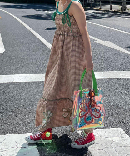 HELLO.SANFRANCISCO ハローサンフランシスコ 花朵剪裁抽褶連衣裙