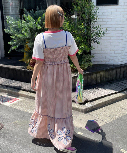 HELLO.SANFRANCISCO ハローサンフランシスコ 花朵剪裁抽褶連衣裙