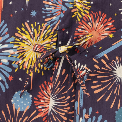 煙花圖案浴衣套裝