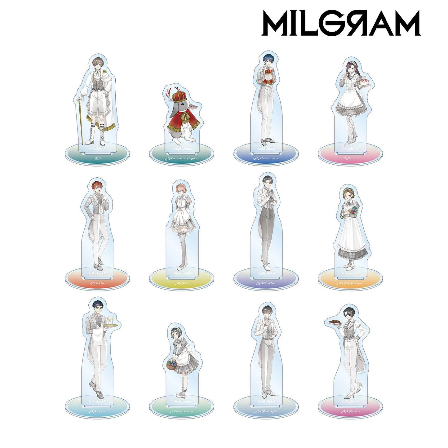 MILGRAM（MILGRAM） 週年繪製系列 第六彈 角色隨機亞克力立牌 完整盒裝（12包入）