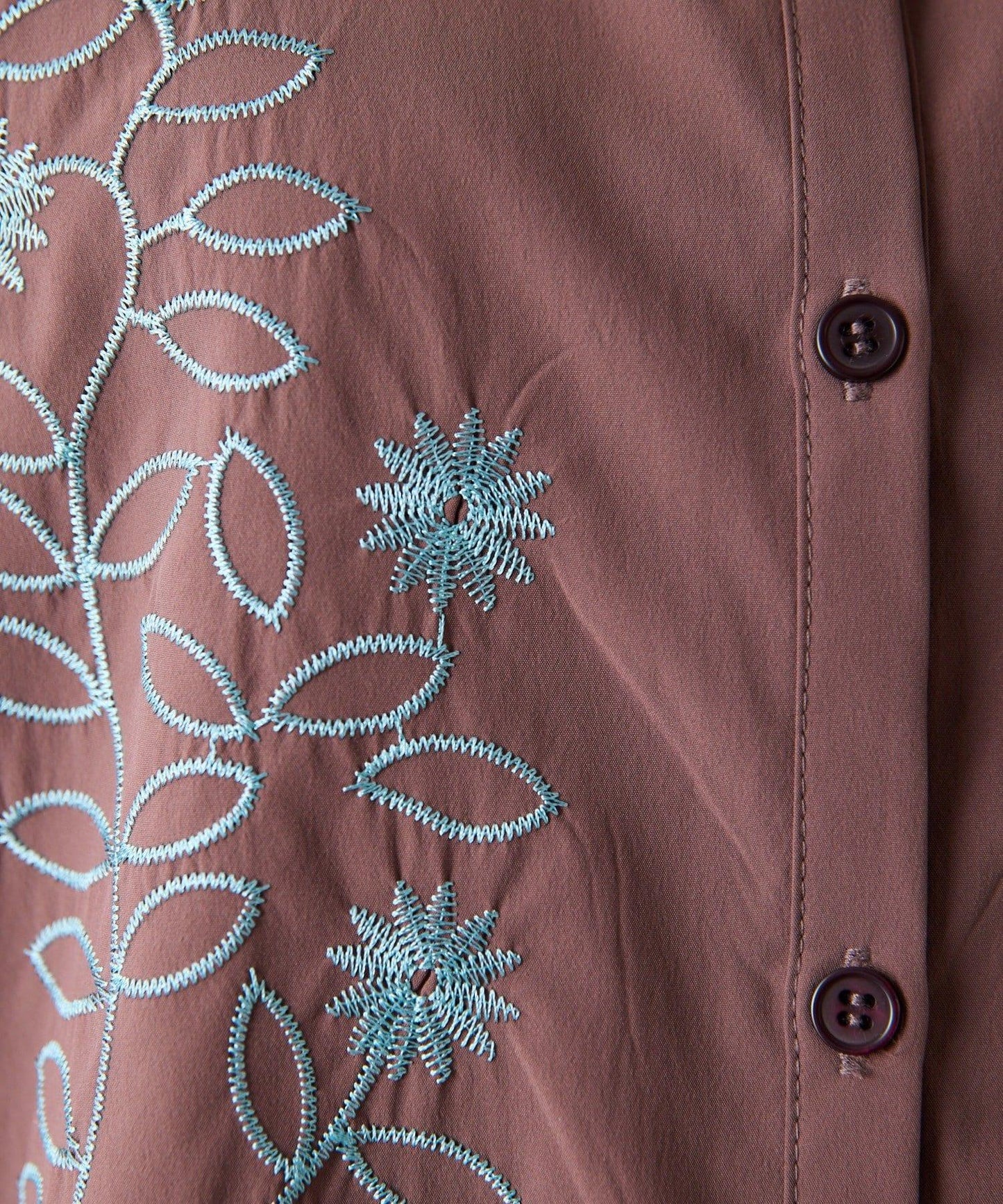 UV防護 吸水速幹 冰感 花卉刺繡 短袖襯衫 SUM1 STYLE