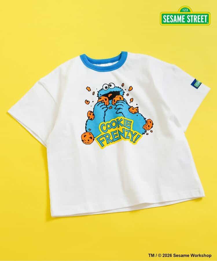 SESAME STREET（芝麻街） 拼色羅紋T恤