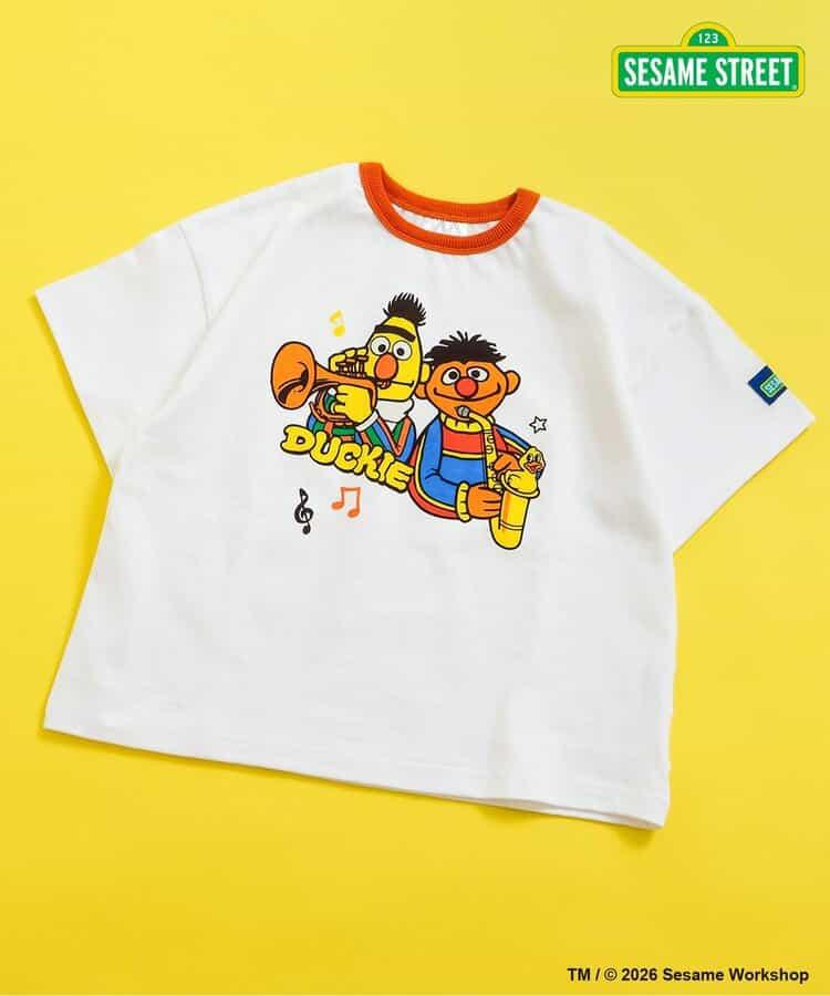 SESAME STREET（芝麻街） 拼色羅紋T恤
