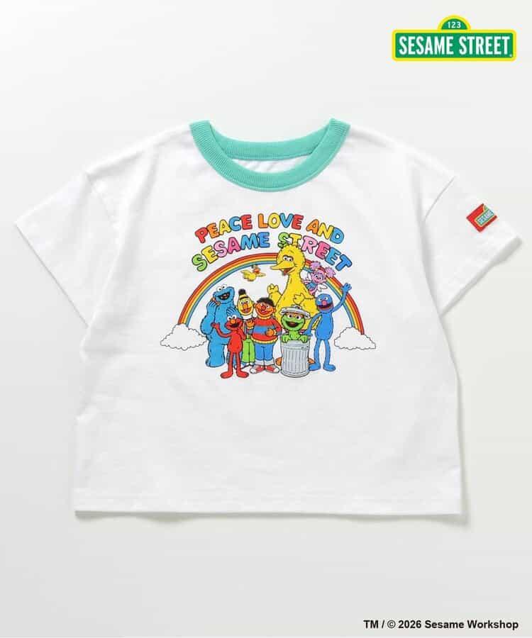 SESAME STREET（芝麻街） 拼色羅紋T恤