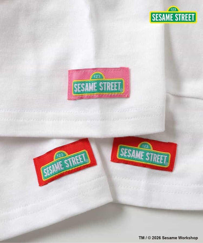 SESAME STREET（芝麻街） 拼色羅紋T恤
