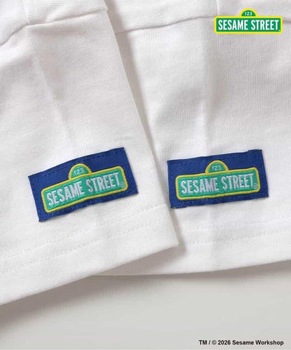 SESAME STREET（芝麻街） 拼色羅紋T恤