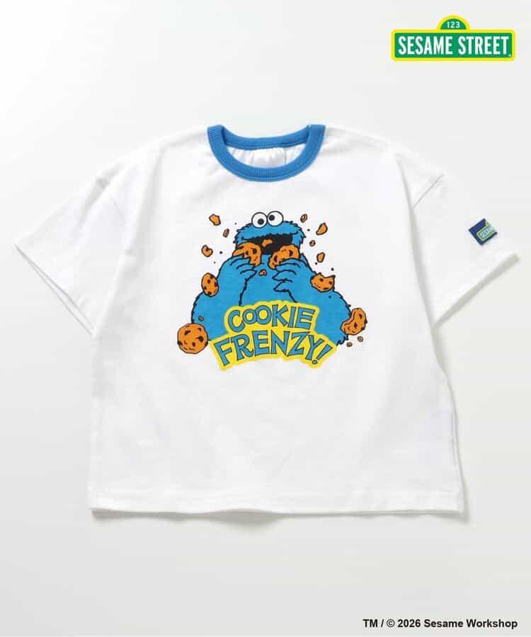 SESAME STREET（芝麻街） 拼色羅紋T恤