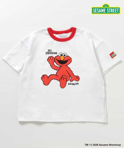 SESAME STREET（芝麻街） 拼色羅紋T恤