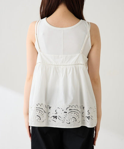 花卉刺繡吊帶背心
